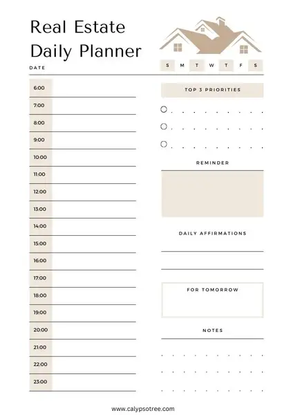daily planner template free printable 05