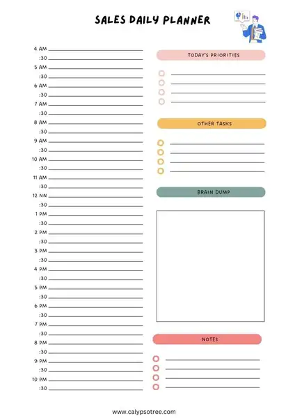 daily planner template free printable 06
