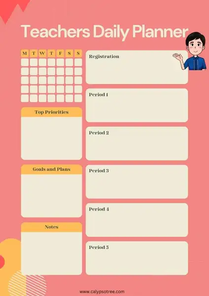 daily planner template free printable 08
