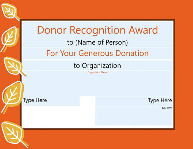 donor recognition awards