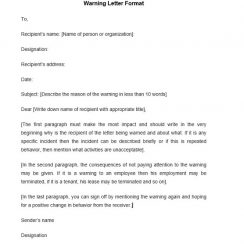 5+ Amazing Employee Warning Letter (Free Template & Sample)