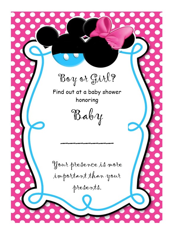 gender reveal invitations free