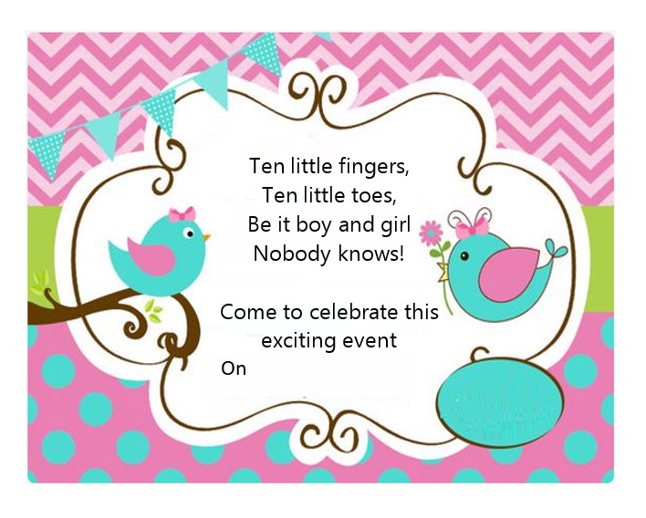 gender reveal party invitations templates