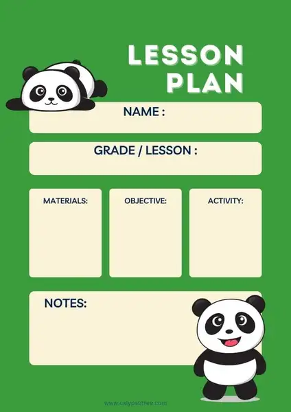 lesson plan template example 10