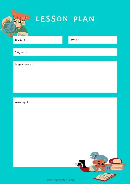 lesson plan template example 11