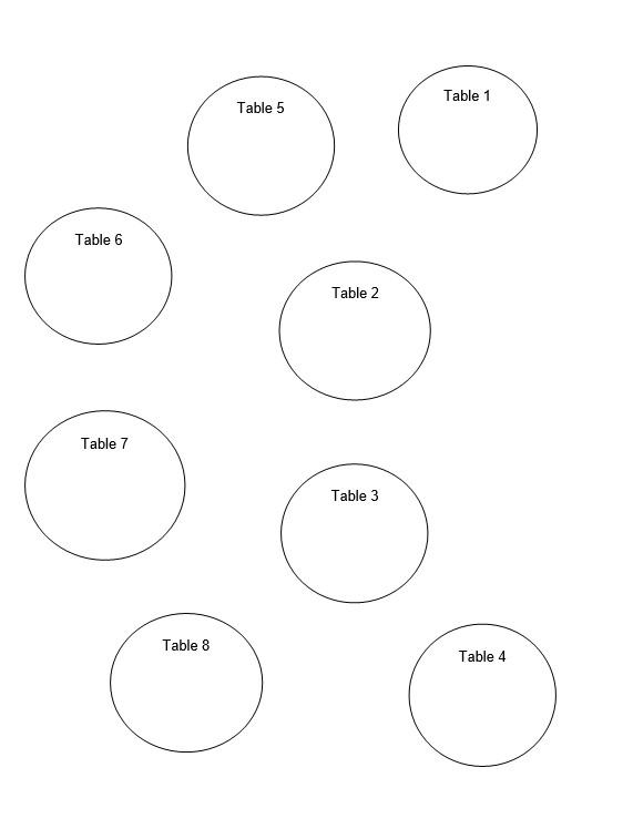 seating chart template round tables