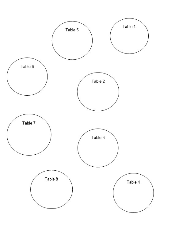 Round Table Seating Chart Template