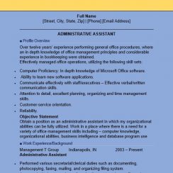 15 Free Administrative Assistant Resume