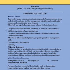 Administrative Assistant Resume