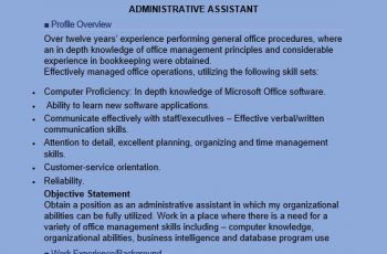 15 Free Administrative Assistant Resume