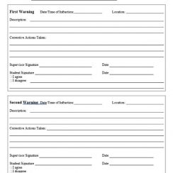 8 Amazing Disciplinary Action Form, Printable & Template