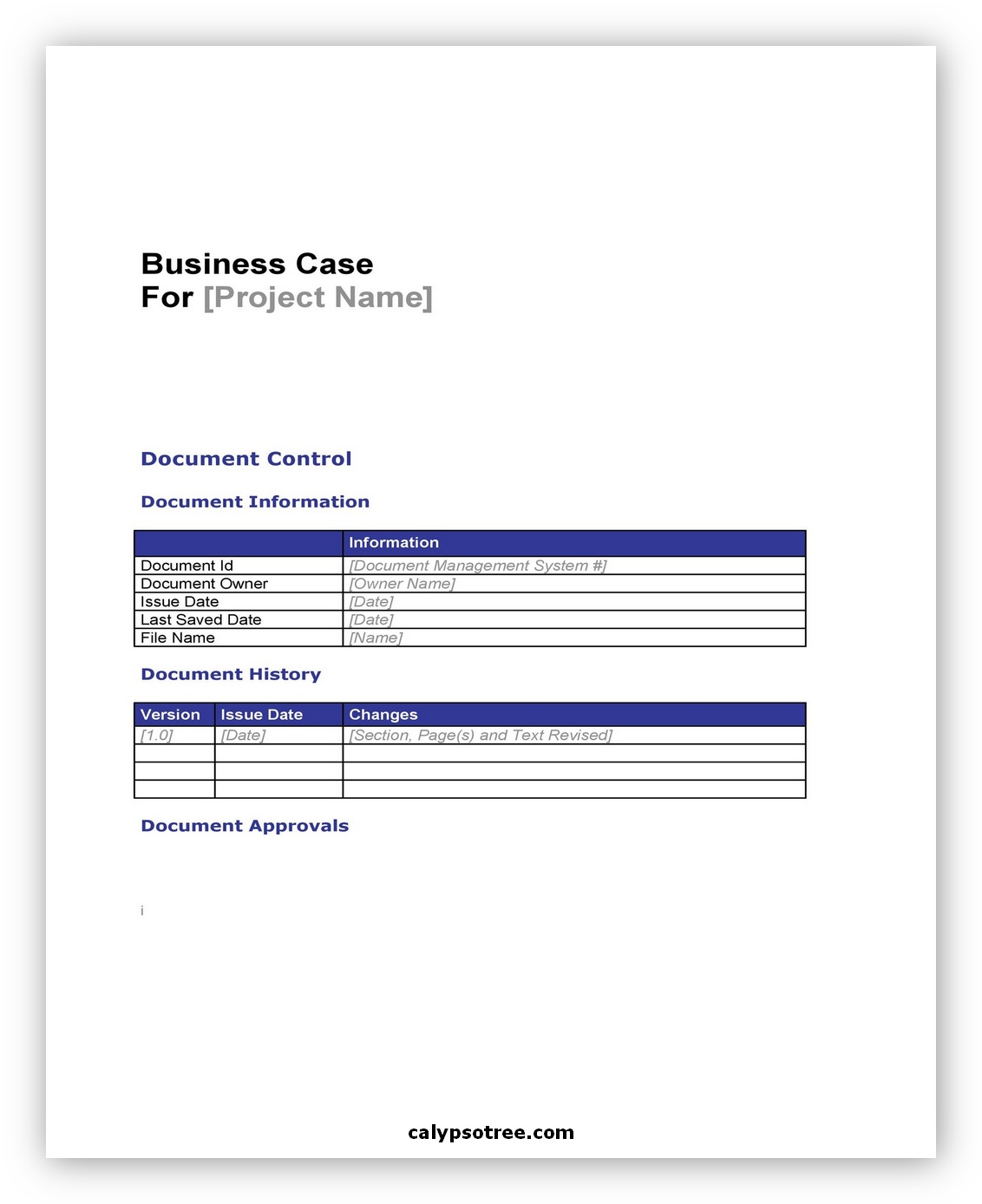 Business Case Template Word02