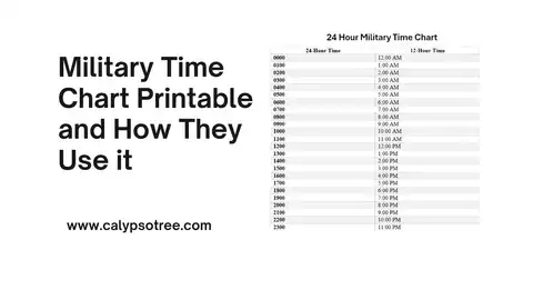 24 Hour Military Time Chart Printable Presentation