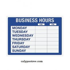 4 Popular Business Hours Template