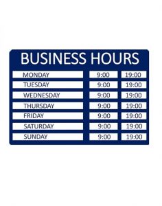 Business Hours Template 03