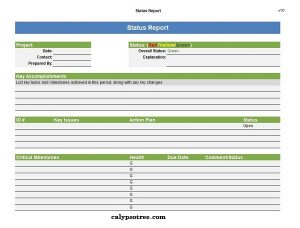 5  Simple Report Status Template Free To Finish Your Work Greatly