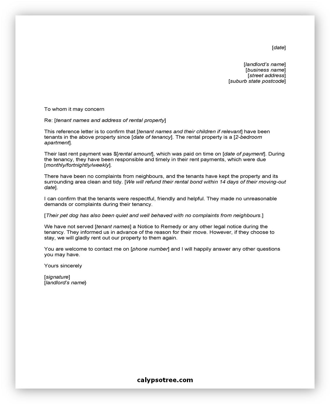 Letter of Recommendation Format 06