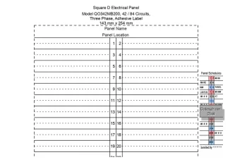 3+ Free Square D Panel Schedule Template Excel