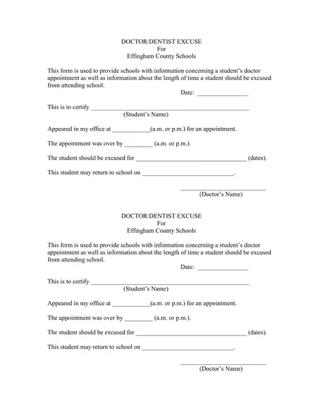 Doctors note template for school 05