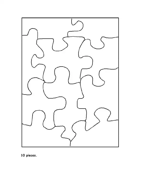 Free Puzzle Piece Templates 01