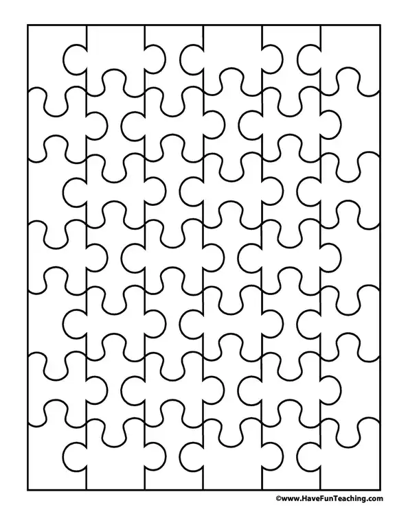 Free Puzzle Piece Templates 18