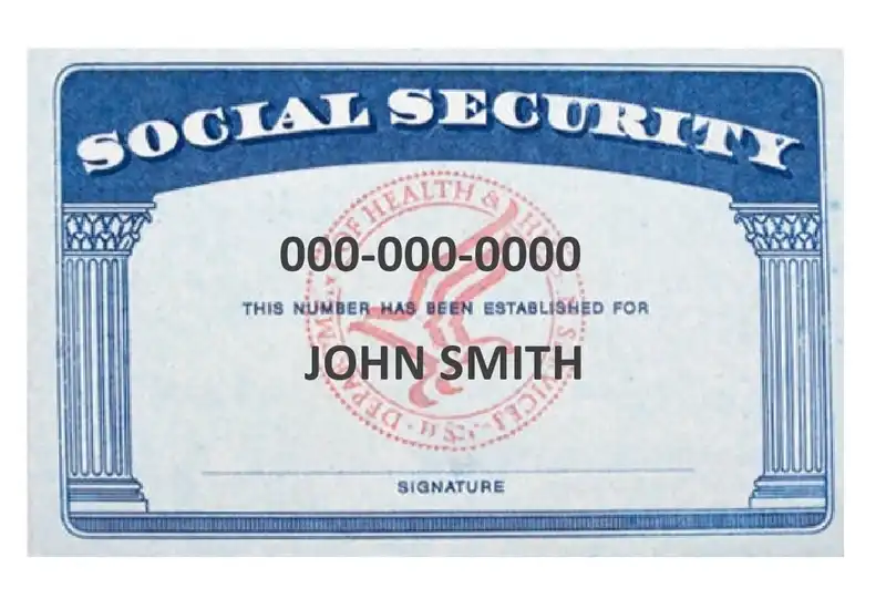 Free Social Security Card Templates 01