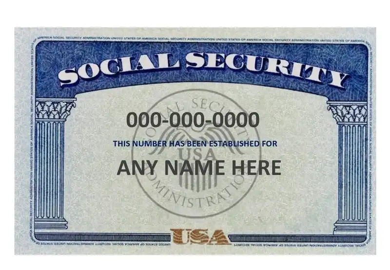 Free Social Security Card Templates 02