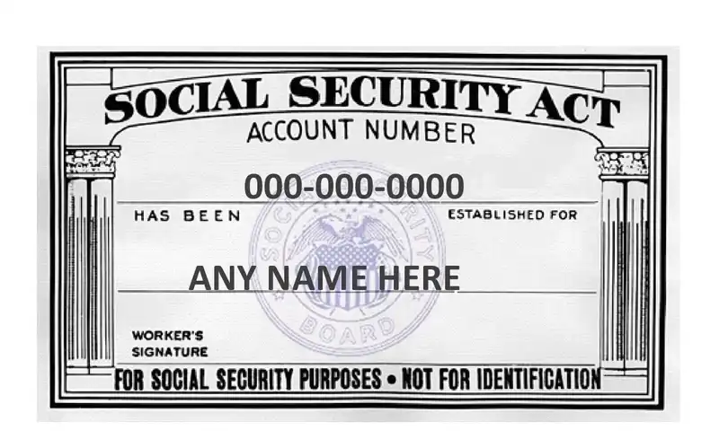 Free Social Security Card Templates 03