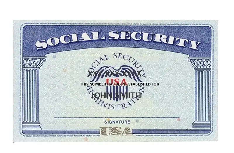 Free Social Security Card Templates 05