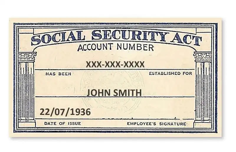Free Social Security Card Templates 07