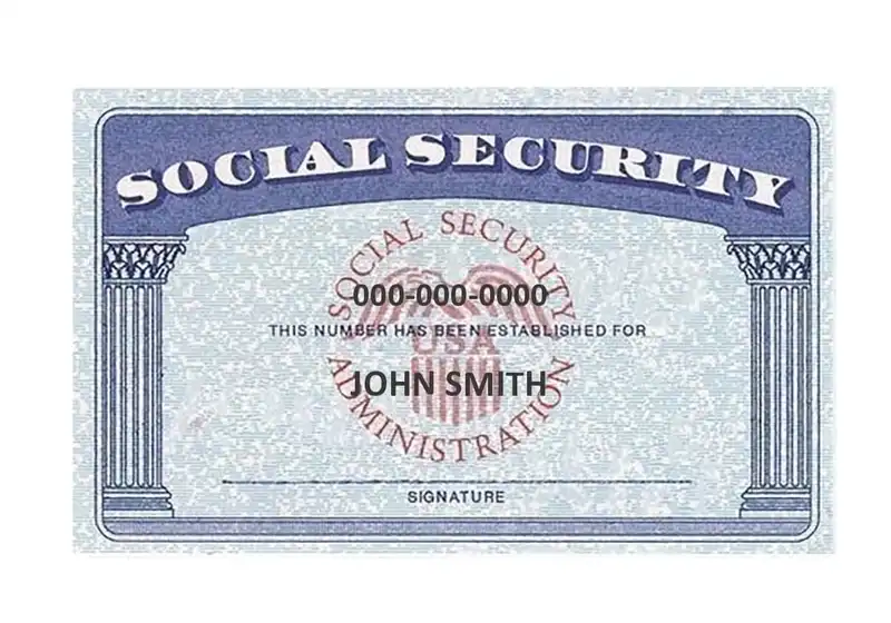 Free Social Security Card Templates 08
