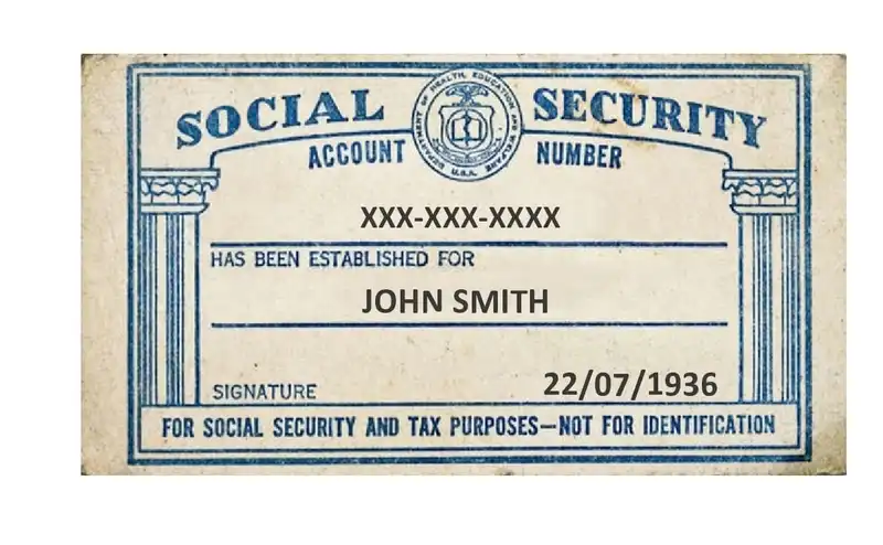 Free Social Security Card Templates 09