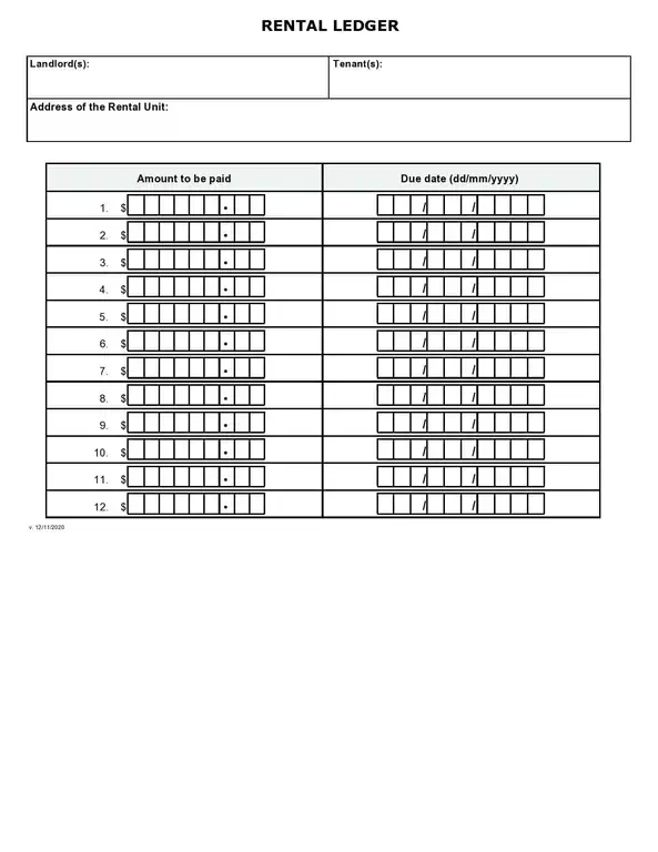 How to Make a Rental Ledger Rental Ledger Template Free