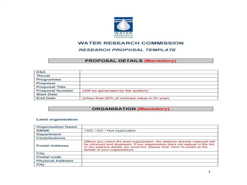 Research Proposal Template Word 05