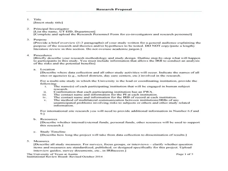 Research Proposal Template Word 09