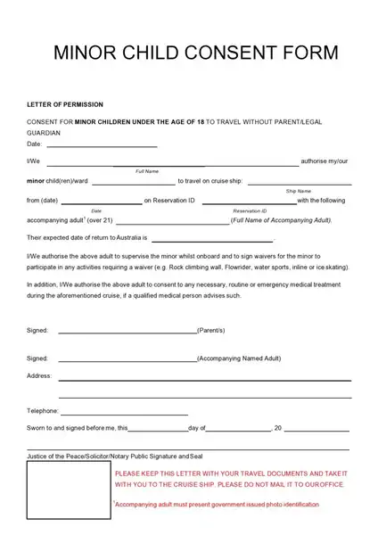child travel consent form example 02