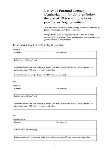 child travel consent form example 08