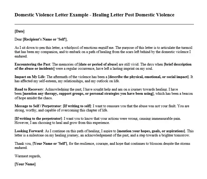 Domestic Violence Letter Examples 03