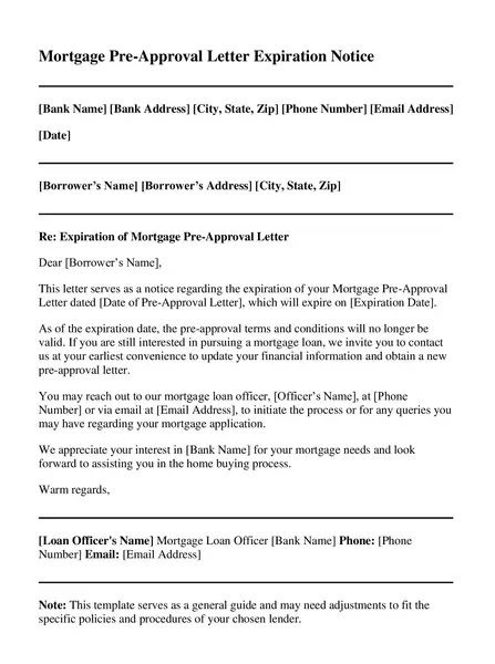 Mortgage Pre Approval Letter Example 04