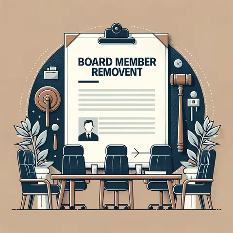Sample letter to remove board member with the heading,