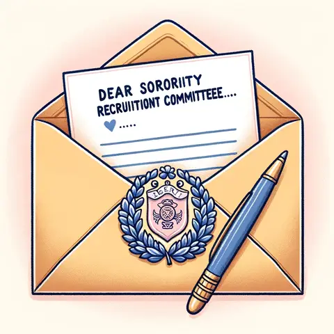 Sorority Recommendation Letter Example Featured