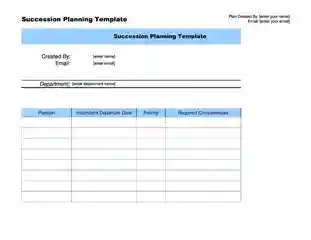 Examples of Succession Planning Templates Featured