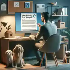 A professional Image about ESA housing letter templates