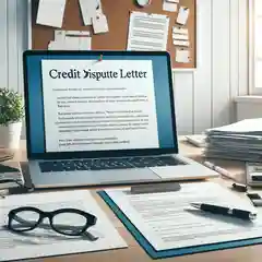 A professional and engaging image for a blog about credit dispute letter example
