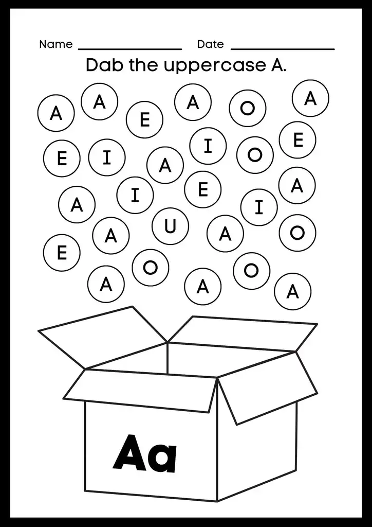 Free Printable Letter A Worksheets 04