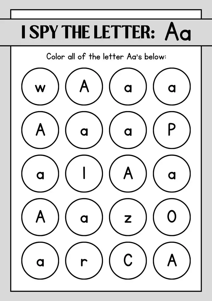 Free Printable Letter A Worksheets 07