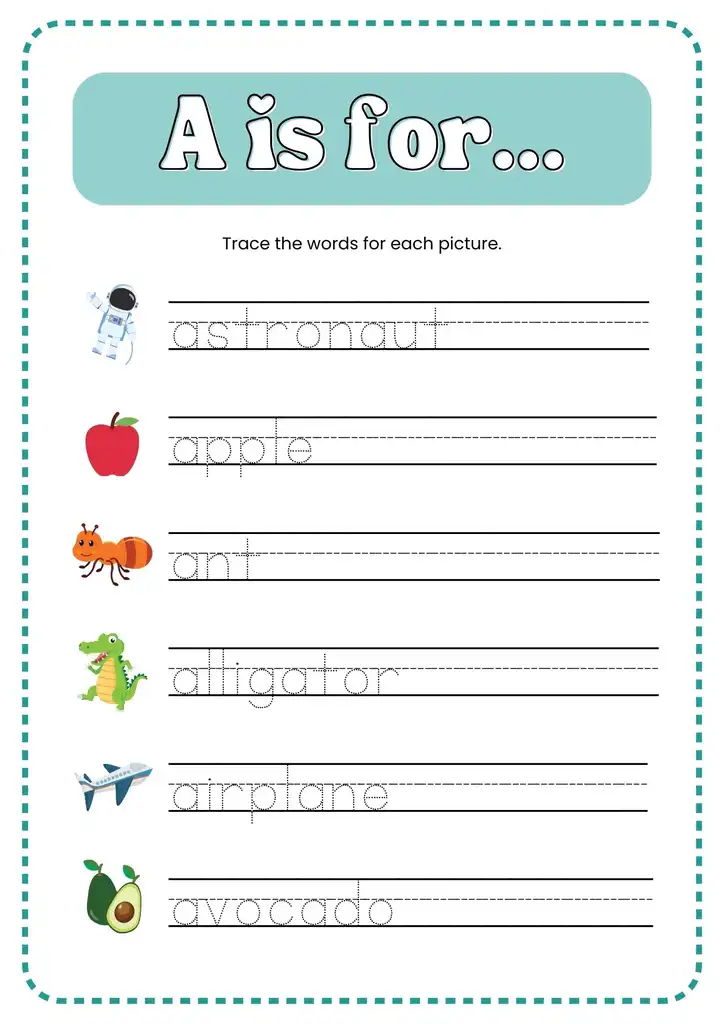 Free Printable Letter A Worksheets 10