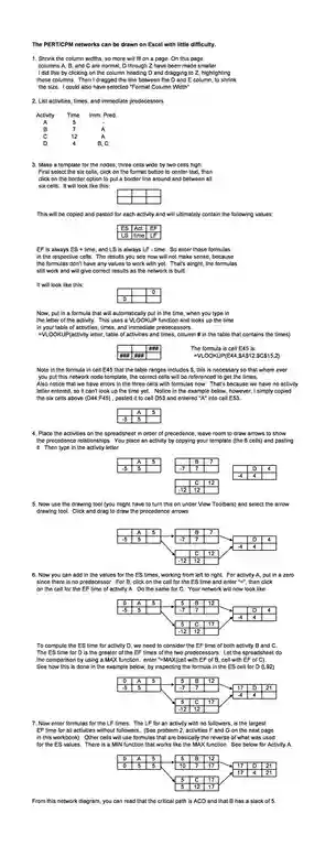 Simple Critical Path Template 12