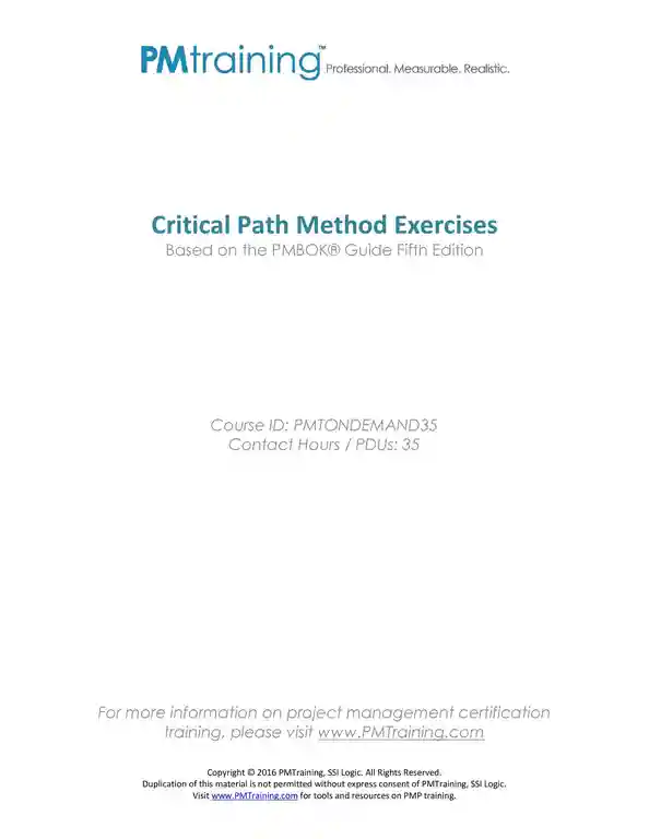 Simple Critical Path Template 19