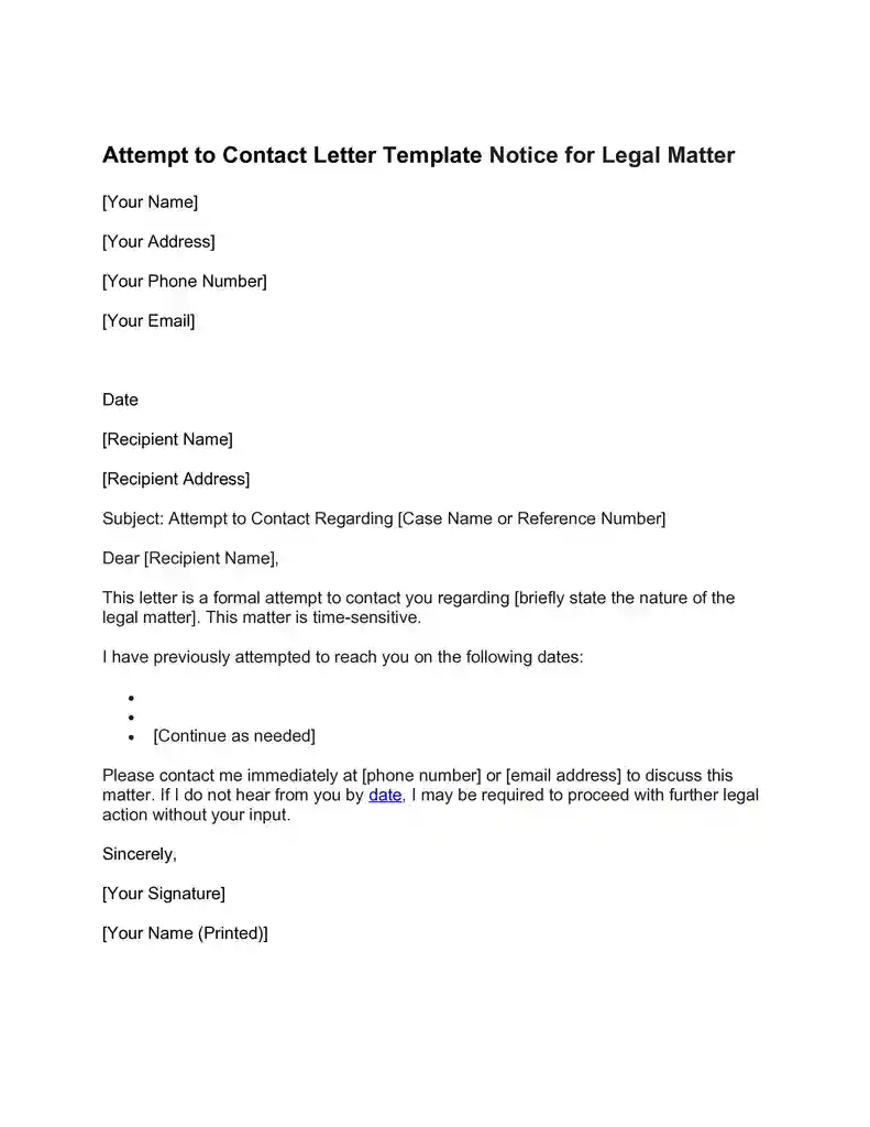 free attempt to contact letter templates 03